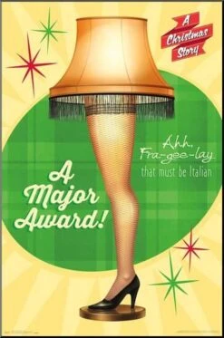 A Christmas Story - Lamp 15" X 22" Wood Mount -The Print Shop a christmas story lamp u L Q1RG4N0O3QJ6 2