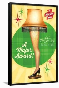 A Christmas Story - Lamp 22" X 34" Essential Black Frame -The Print Shop a christmas story lamp u L Q1RG4N127X2FA 1