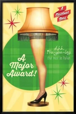 A Christmas Story - Lamp 22" X 34" Essential Black Frame -The Print Shop a christmas story lamp u L Q1RG4N127X2FA 5