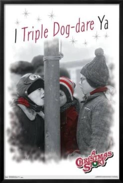 A Christmas Story - Pole 22" X 34" Essential Black Frame -The Print Shop a christmas story pole u L Q1RG4QM27X2FA 1