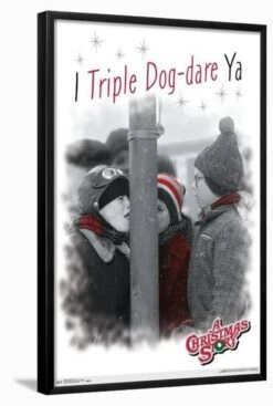 A Christmas Story - Pole 22" X 34" Essential Black Frame -The Print Shop a christmas story pole u L Q1RG4QM27X2FA 2