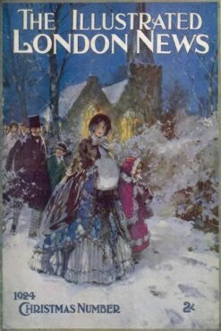 A Traditional Victorian Family Leaving Church During The Christmas Period 12" X 18" Just The Print -The Print Shop a traditional victorian family leaving church during the christmas period u L Q1KUUCZ0 3