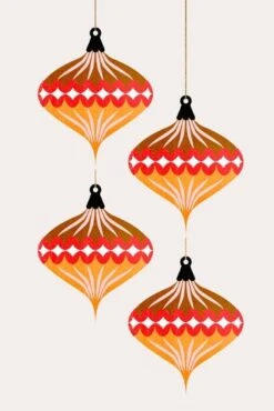 Christmas Balls (Vers.2) 12" X 18" Just The Print -The Print Shop christmas balls vers 2 u L Q1RVHWR0 3