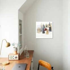 Christmas Chalet I 16" X 16" Just The Print -The Print Shop christmas chalet i u L Q1I97JL0 2