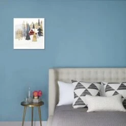 Christmas Chalet I 16" X 16" Just The Print -The Print Shop christmas chalet i u L Q1I97JL0 3