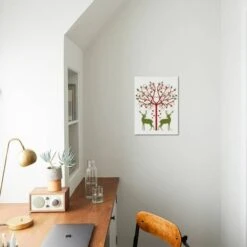 Christmas Des - Deer And Heart Tree, On Cream 12" X 16" Just The Print 7 Christmas Des - Deer And Heart Tree, On Cream 12" X 16" Just The Print -The Print Shop christmas des deer and heart tree on cream u L Q1LQ9XN0 3