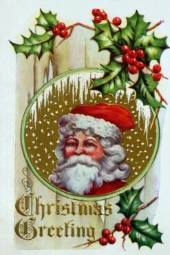 Christmas Greeting 12" X 18" Just The Print