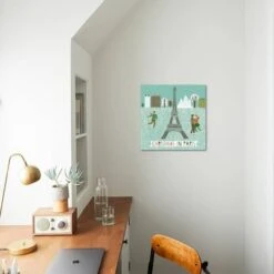 Christmas In Paris Print Design 16" X 16" Just The Print -The Print Shop christmas in paris print design u L Q1K6V680 2