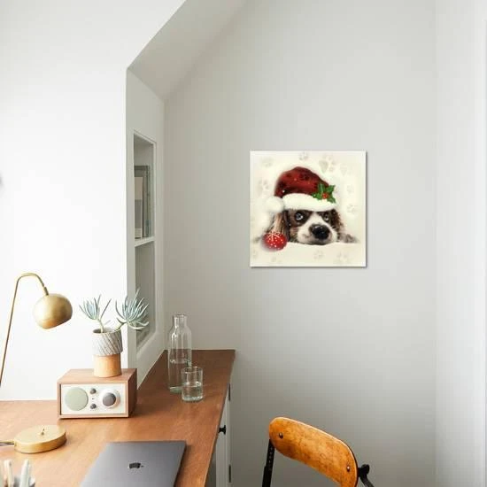 Christmas Puppy 16" X 16" Just The Print 3 Christmas Puppy 16" X 16" Just The Print - Image 3