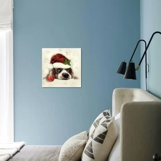 Christmas Puppy 16" X 16" Just The Print 4 Christmas Puppy 16" X 16" Just The Print - Image 4