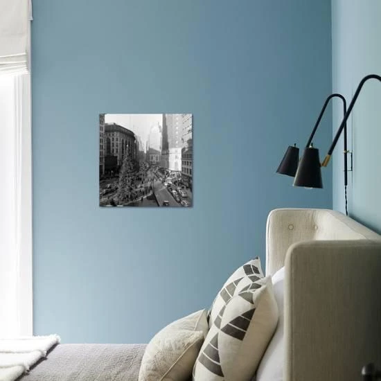 Christmas Tree On 52nd Street Next To Gimbels Department Store, New York, NY, 1940S 16" X 16" Just The Print 1 Christmas Tree On 52nd Street Next To Gimbels Department Store, New York, NY, 1940S 16" X 16" Just The Print