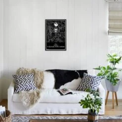 Disney Tim Burton's The Nightmare Before Christmas - Black And White 22" X 34" Essential Black Frame -The Print Shop disney tim burton s the nightmare before christmas black and white u L Q1RFVRN27X2FA 4