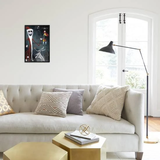 Disney Tim Burton's The Nightmare Before Christmas - Collage 22" X 34" Essential Black Frame 8 Disney Tim Burton's The Nightmare Before Christmas - Collage 22" X 34" Essential Black Frame - Image 8