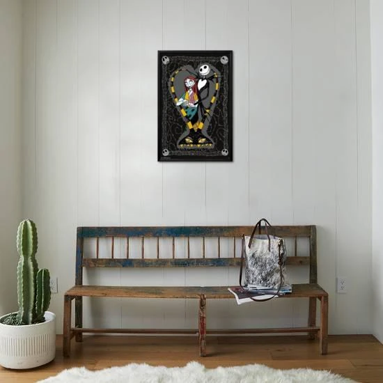 Disney Tim Burton's The Nightmare Before Christmas - Couple 22" X 34" Essential Black Frame 3 Disney Tim Burton's The Nightmare Before Christmas - Couple 22" X 34" Essential Black Frame - Image 3