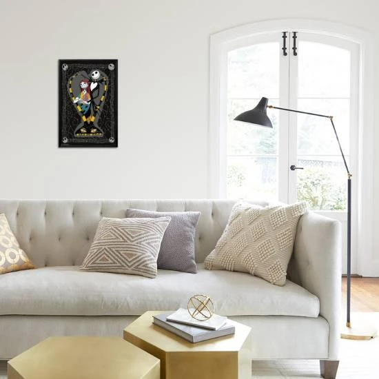 Disney Tim Burton's The Nightmare Before Christmas - Couple 22" X 34" Essential Black Frame 6 Disney Tim Burton's The Nightmare Before Christmas - Couple 22" X 34" Essential Black Frame - Image 6