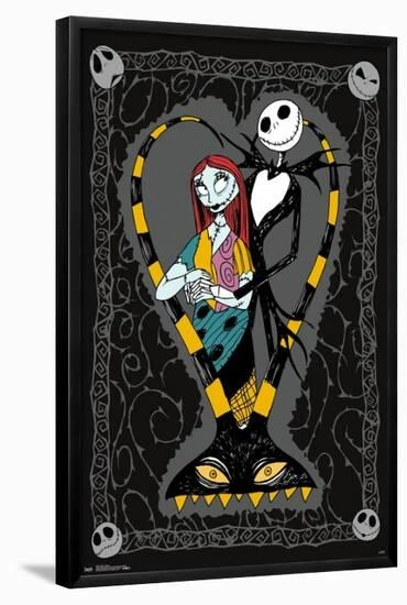 Disney Tim Burton's The Nightmare Before Christmas - Couple 22" X 34" Essential Black Frame 7 Disney Tim Burton's The Nightmare Before Christmas - Couple 22" X 34" Essential Black Frame - Image 7