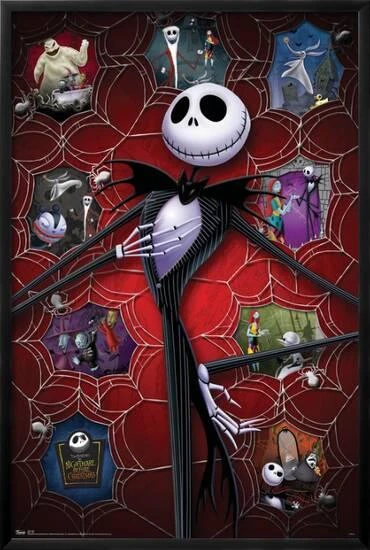 Disney Tim Burton's The Nightmare Before Christmas - Hot 22" X 34" Essential Black Frame 6 Disney Tim Burton's The Nightmare Before Christmas - Hot 22" X 34" Essential Black Frame - Image 6