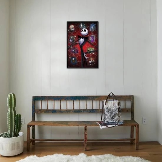 Disney Tim Burton's The Nightmare Before Christmas - Hot 22" X 34" Essential Black Frame 1 Disney Tim Burton's The Nightmare Before Christmas - Hot 22" X 34" Essential Black Frame