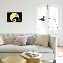 Disney Tim Burton's The Nightmare Before Christmas - Moonlight 34" X 22" Essential Black Frame -The Print Shop disney tim burton s the nightmare before christmas moonlight u L Q1RG2FI27X2FA 2