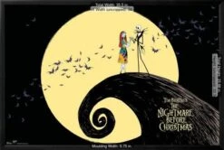 Disney Tim Burton's The Nightmare Before Christmas - Moonlight 34" X 22" Essential Black Frame -The Print Shop disney tim burton s the nightmare before christmas moonlight u L Q1RG2FI27X2FA 3