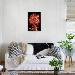 Disney Tim Burton's The Nightmare Before Christmas - Red Group 22" X 34" Essential Black Frame -The Print Shop disney tim burton s the nightmare before christmas red group u L Q1RG4MY27X2FA 2