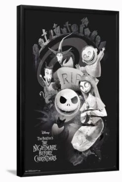Disney Tim Burton's The Nightmare Before Christmas - Rip 22" X 34" Essential Black Frame -The Print Shop disney tim burton s the nightmare before christmas rip u L Q1RFV4G27X2FA 3