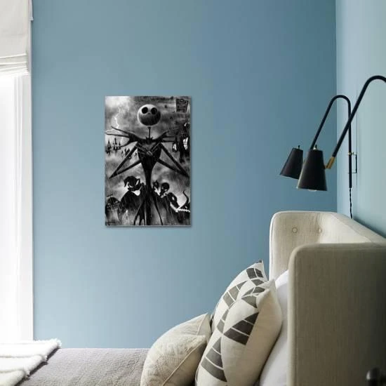 Disney Tim Burton's The Nightmare Before Christmas - Shadows 15" X 22" Stretched Canvas 2 Disney Tim Burton's The Nightmare Before Christmas - Shadows 15" X 22" Stretched Canvas - Image 2