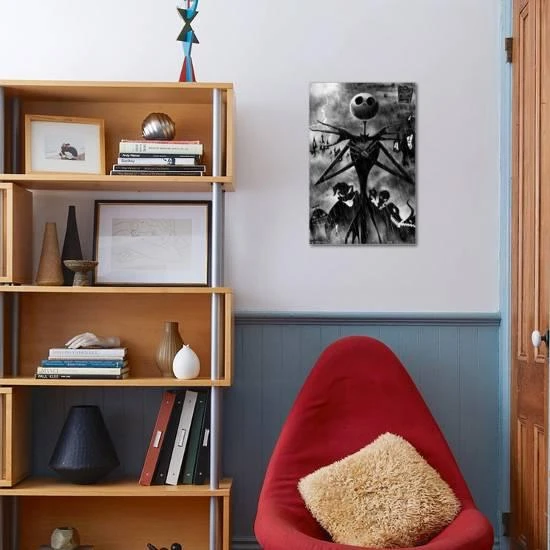 Disney Tim Burton's The Nightmare Before Christmas - Shadows 15" X 22" Stretched Canvas 3 Disney Tim Burton's The Nightmare Before Christmas - Shadows 15" X 22" Stretched Canvas - Image 3