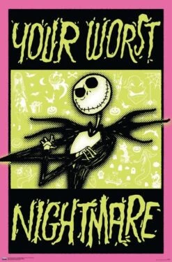 Disney Tim Burton's The Nightmare Before Christmas - Worst Nightmare 22" X 34" Just The Poster