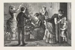 Dressing The Christmas Tree: The Finishing Touch: May I Come In? 1876 18" X 12" Just The Print -The Print Shop dressing the christmas tree the finishing touch may i come in 1876 u L Q1OL8MW0 3