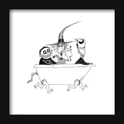 Gallery Pops Disney Tim Burton's The Nightmare Before Christmas - Bathtub Wall ArtGallery Pops Black Frame 2 Gallery Pops Disney Tim Burton's The Nightmare Before Christmas - Bathtub Wall ArtGallery Pops Black Frame - Image 2