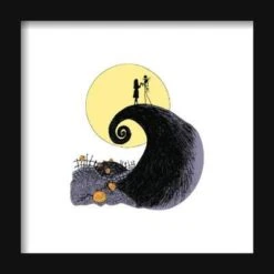 Gallery Pops Disney Tim Burton's The Nightmare Before Christmas - Moon Wall ArtGallery Pops Black Frame -The Print Shop gallery pops disney tim burton s the nightmare before christmas moon wall art u L Q1RJ7NF27XW73 2