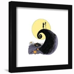 Gallery Pops Disney Tim Burton's The Nightmare Before Christmas - Moon Wall ArtGallery Pops Black Frame