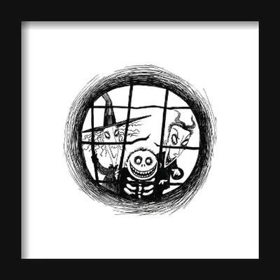 Gallery Pops Disney Tim Burton's The Nightmare Before Christmas - Window Wall ArtGallery Pops Black Frame 2 Gallery Pops Disney Tim Burton's The Nightmare Before Christmas - Window Wall ArtGallery Pops Black Frame - Image 2