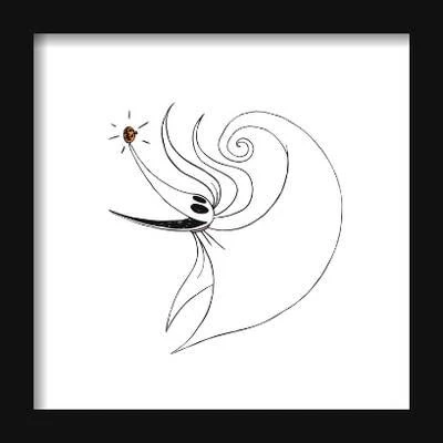 Gallery Pops Disney Tim Burton's The Nightmare Before Christmas - Zero Wall ArtGallery Pops Black Frame 4 Gallery Pops Disney Tim Burton's The Nightmare Before Christmas - Zero Wall ArtGallery Pops Black Frame - Image 4