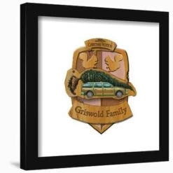 Gallery Pops National Lampoon's Christmas Vacation - Griswold Crest Wall ArtGallery Pops Black Frame