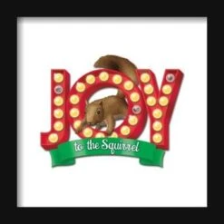 Gallery Pops National Lampoon's Christmas Vacation - Joy To The Squirrel Wall ArtGallery Pops Black Frame