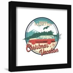 Gallery Pops National Lampoon's Christmas Vacation - Woody Wagon Badge Wall ArtGallery Pops Black Frame -The Print Shop gallery pops national lampoon s christmas vacation woody wagon badge wall art u L Q1RJ5FJ27XW73 2