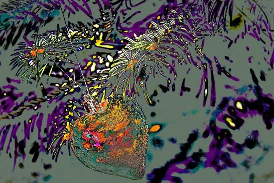 Heart Ornament, From The Series, The Christmas Tree, 2015 18" X 12" Just The Print 3 Heart Ornament, From The Series, The Christmas Tree, 2015 18" X 12" Just The Print - Image 3