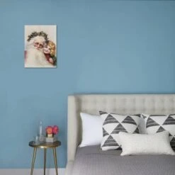 Holly Crowned Father Christmas And Child 12" X 16" Just The Print -The Print Shop holly crowned father christmas and child u L Q1KXUOY0 2