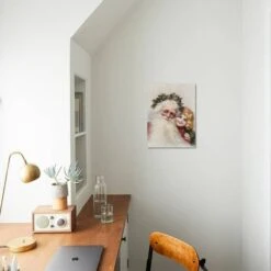 Holly Crowned Father Christmas And Child 12" X 16" Just The Print -The Print Shop holly crowned father christmas and child u L Q1KXUOY0 3