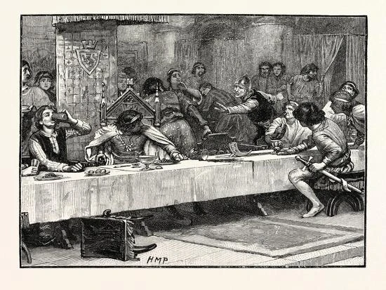 Interrupting Balliol's Christmas Dinner 16" X 12" Just The Print 4 Interrupting Balliol's Christmas Dinner 16" X 12" Just The Print - Image 4