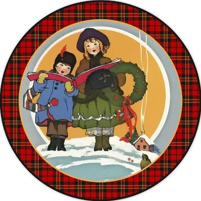 JP3665-Christmas Carolers 16" X 16" Just The Print 1 JP3665-Christmas Carolers 16" X 16" Just The Print