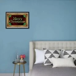 Merry Christmas Faux Framed Holiday PosterEssential Black Frame 11 Merry Christmas Faux Framed Holiday PosterEssential Black Frame -The Print Shop merry christmas faux framed holiday poster u L F59LH427X2FA 2