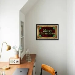 Merry Christmas Faux Framed Holiday PosterEssential Black Frame 15 Merry Christmas Faux Framed Holiday PosterEssential Black Frame -The Print Shop merry christmas faux framed holiday poster u L F59LH427X2FA 5
