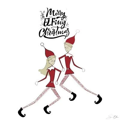 Merry Elfing Christmas 2 16" X 16" Just The Print 4 Merry Elfing Christmas 2 16" X 16" Just The Print - Image 4