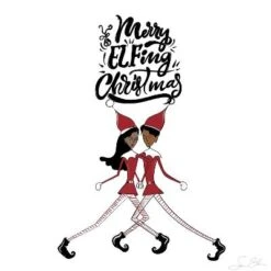 Merry Elfing Christmas 16" X 16" Just The Print