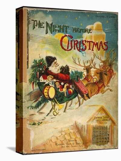 Night Before Christmas 9" X 12" Stretched Canvas 2 Night Before Christmas 9" X 12" Stretched Canvas - Image 2