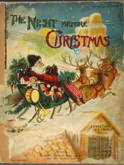 Night Before Christmas 9" X 12" Stretched Canvas 9 Night Before Christmas 9" X 12" Stretched Canvas -The Print Shop night before christmas u L PFDISKO1ZLN 4