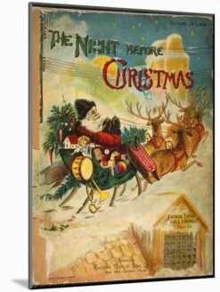 Night Before Christmas 12" X 16" Wood Mount -The Print Shop night before christmas u L PFDITHO3QJ6 2